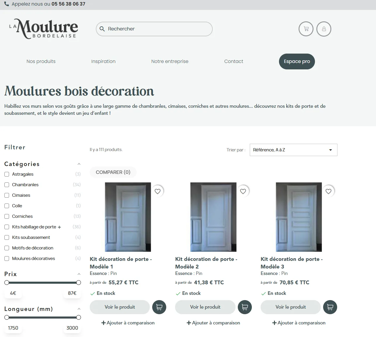 La Moulure Bordelaise boutique e-commerce