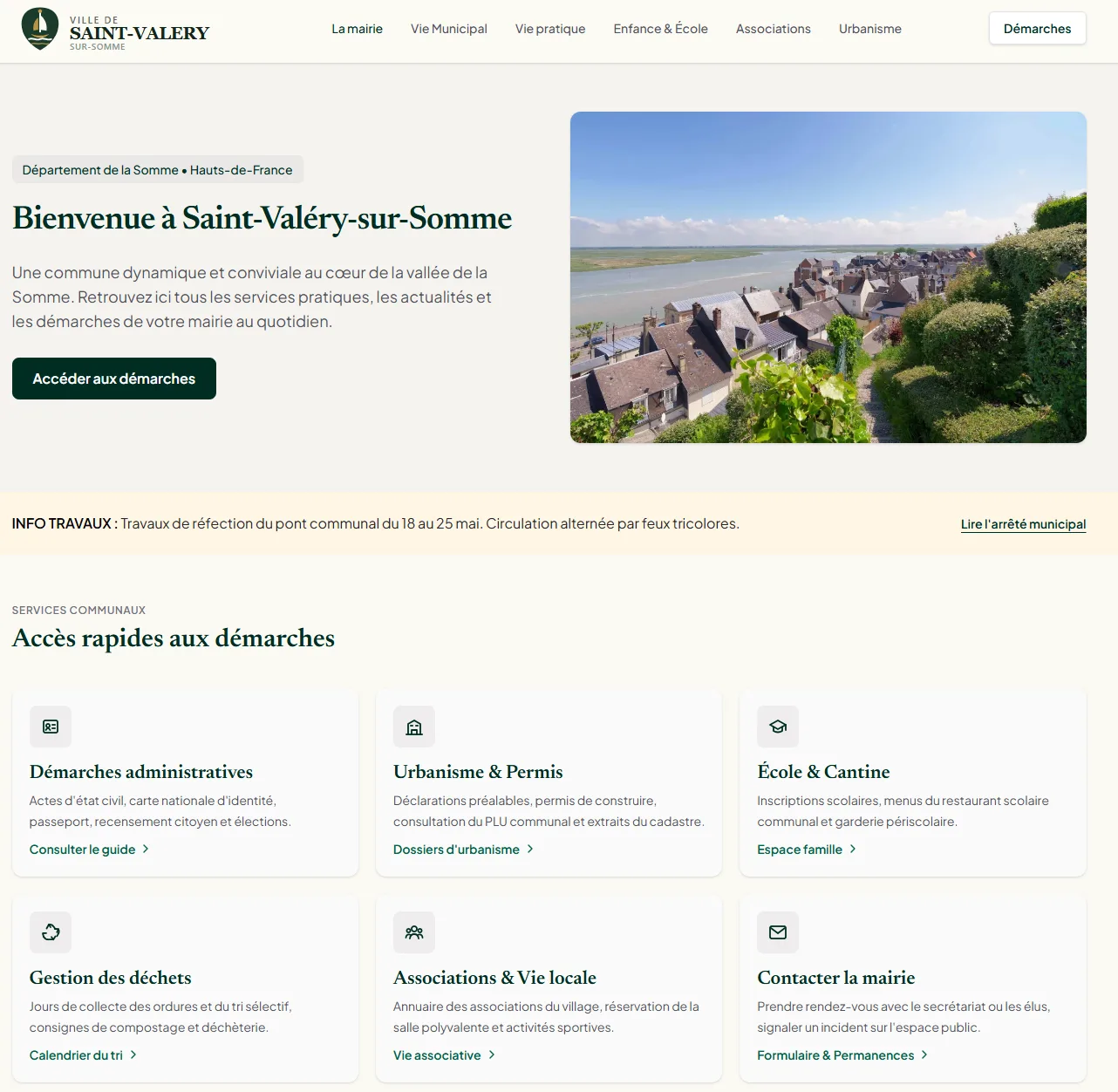 Template mairie portail collectivité